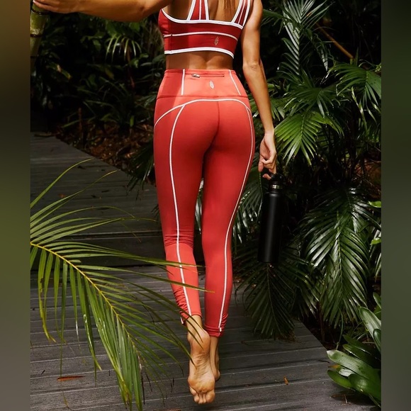 FP Movement You’re A Peach leggings Tango size M - Picture 4 of 16